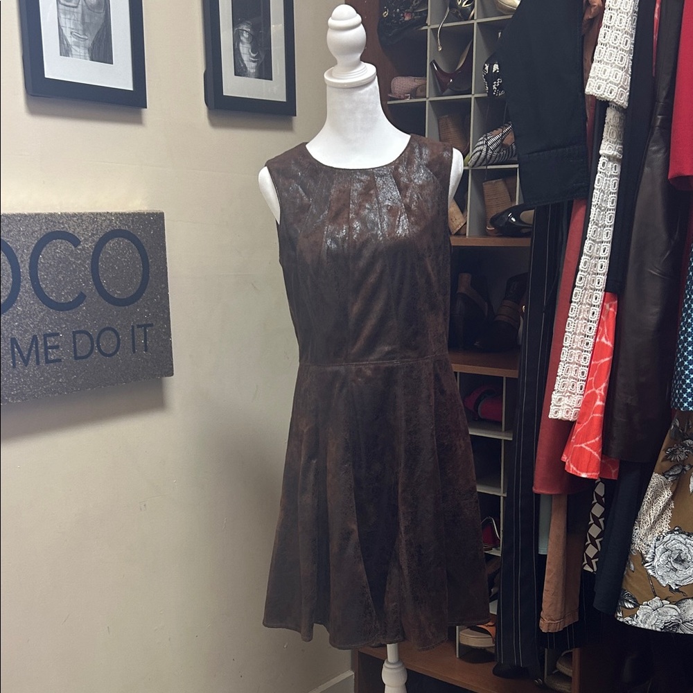 Vince Camuto Brown Mini Dress